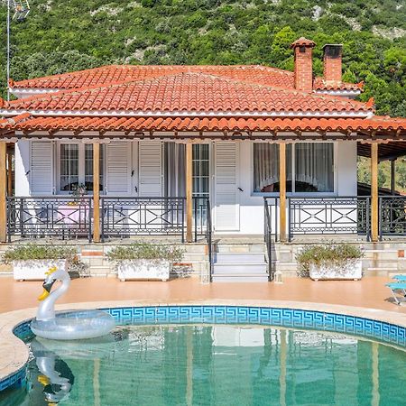 Villa Mitzelos Moni Evaggelistrias ภายนอก รูปภาพ